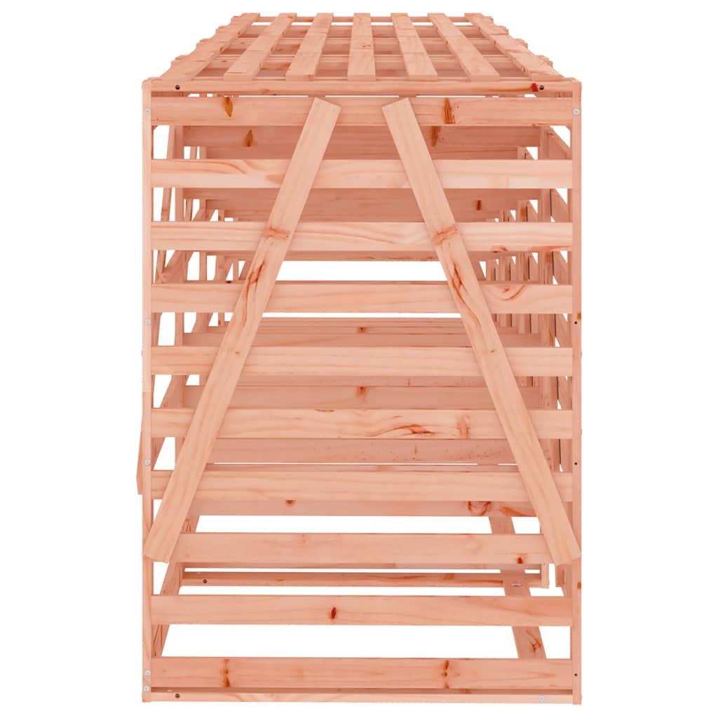 Firdobbelt skraldespandsskjuler massivt douglasgran - number 7.