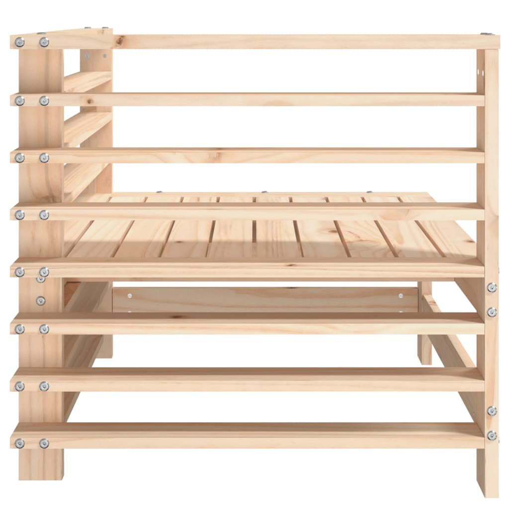 Hjørnemoduler til havesofa 2 stk. massivt fyrretræ - fyrretræ naturlig, 1, hjørnesofa (2 stk.) - number 5.