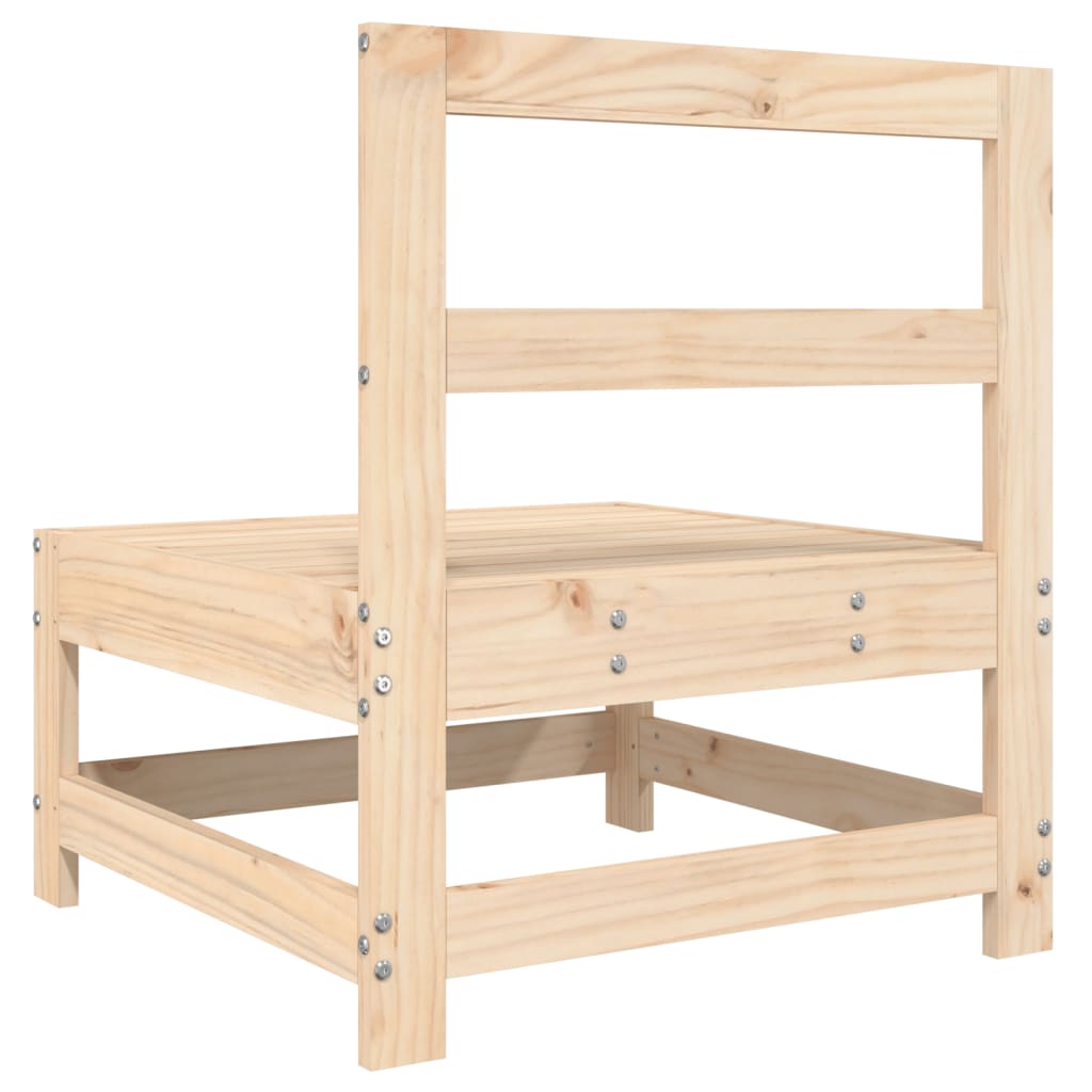 Mittmodul för trädgårdssoffa massiv furu - honungsbrun furu, 1, mittsoffa - number 5.