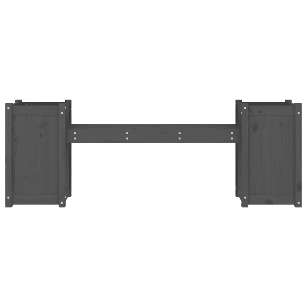 Klupa s biljnim kutijama 180x36x63 cm kruta - boro siva, 1, x - number 4.