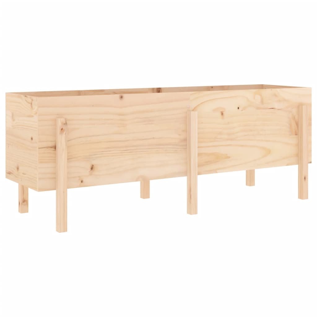 Raised bed solid pine - pine white, 119.5 x 82.5 x 78 cm, 1 - number 2.