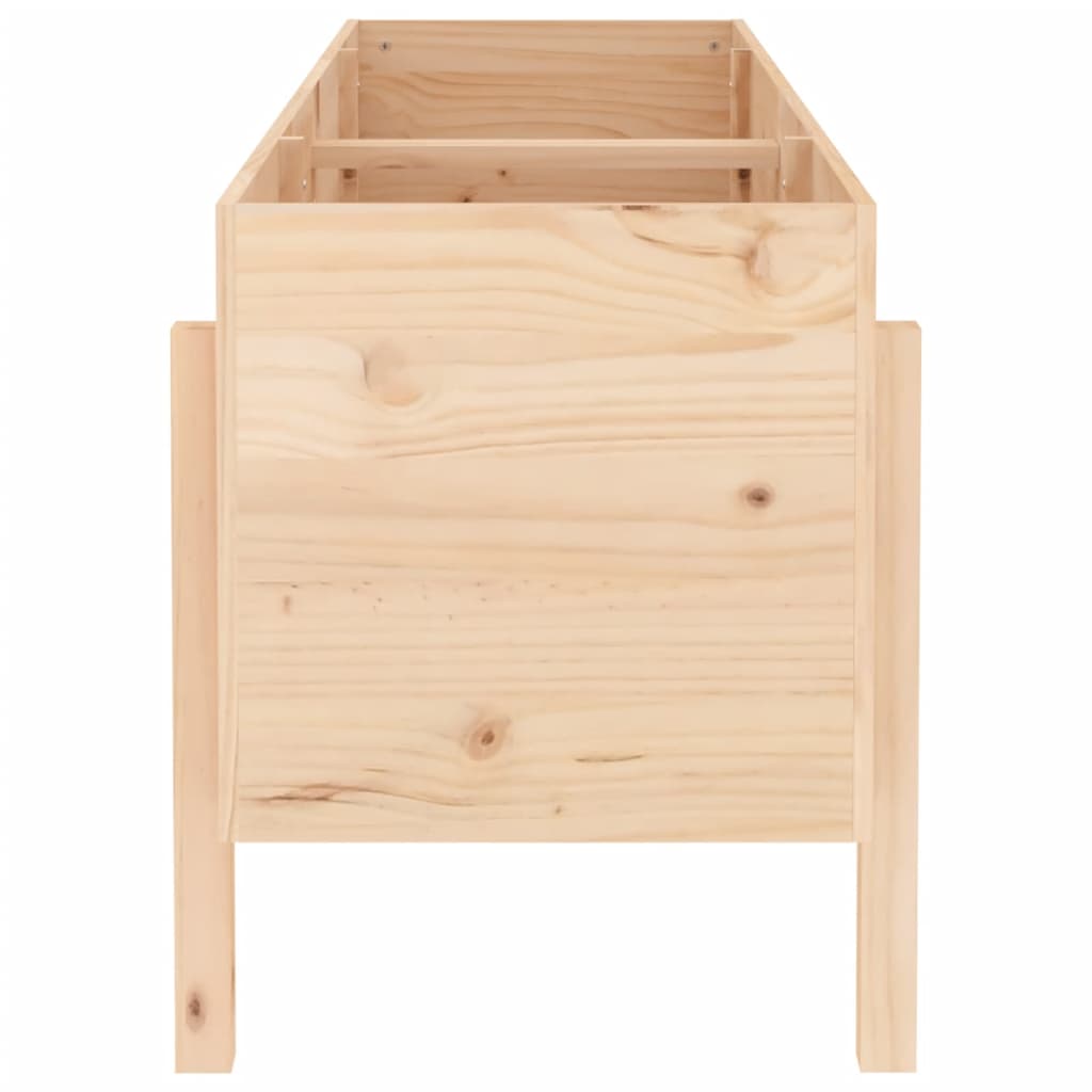 Raised bed solid pine - pine white, 119.5 x 82.5 x 78 cm, 1 - number 4.