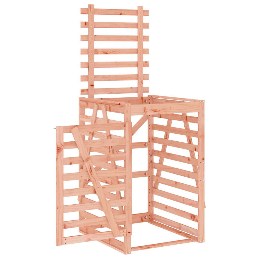 Cache-poubelle 84x90x128,5 cm en sapin douglas massif - number 6.