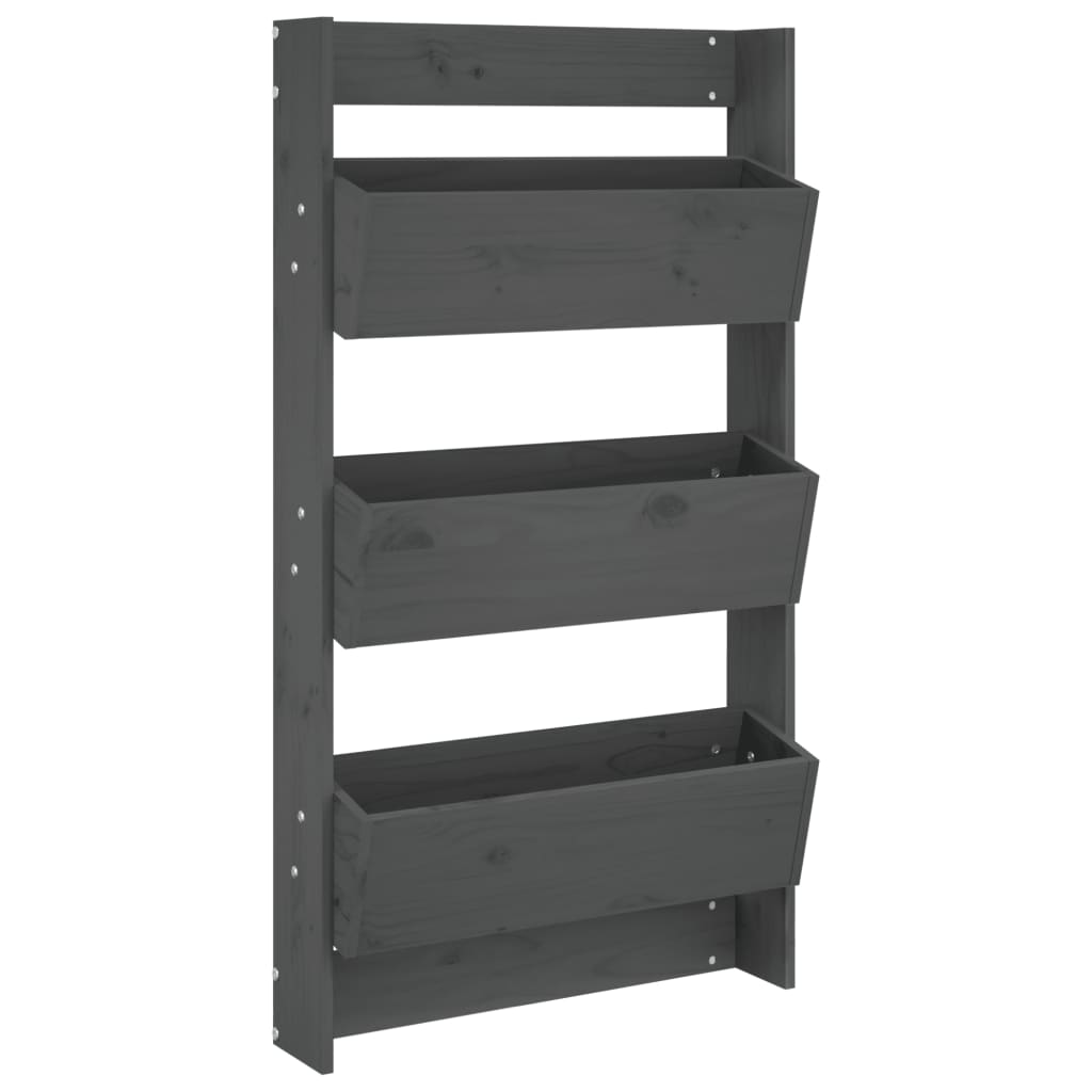 Plant wall 60x18.5x110 cm 3 levels solid - pine gray, 1 - number 2.