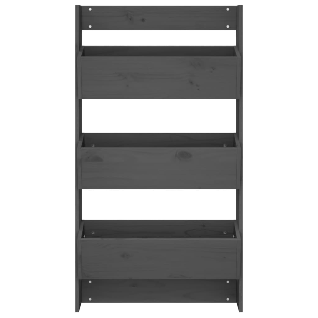 Plant wall 60x18.5x110 cm 3 levels solid - pine gray, 1 - number 4.