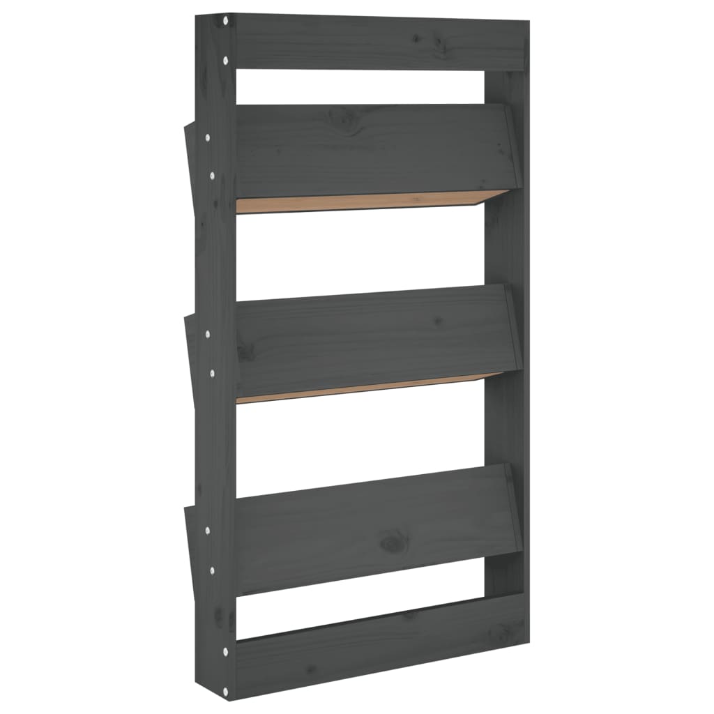 Plant wall 60x18.5x110 cm 3 levels solid - pine gray, 1 - number 6.
