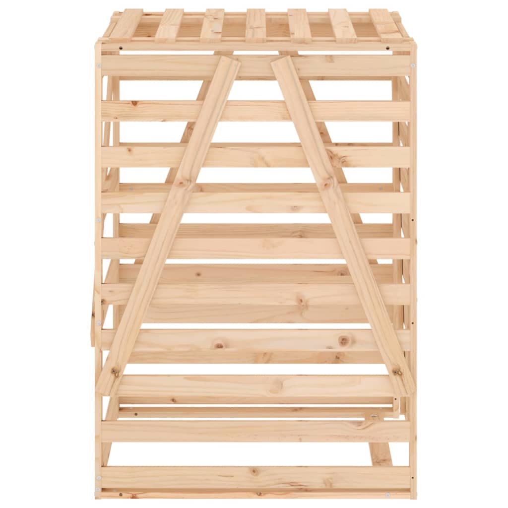 Cache-poubelle 84x90x128,5 cm pin massif - pin naturel, 84 x 90 x 128,5 cm, 1 - number 7.