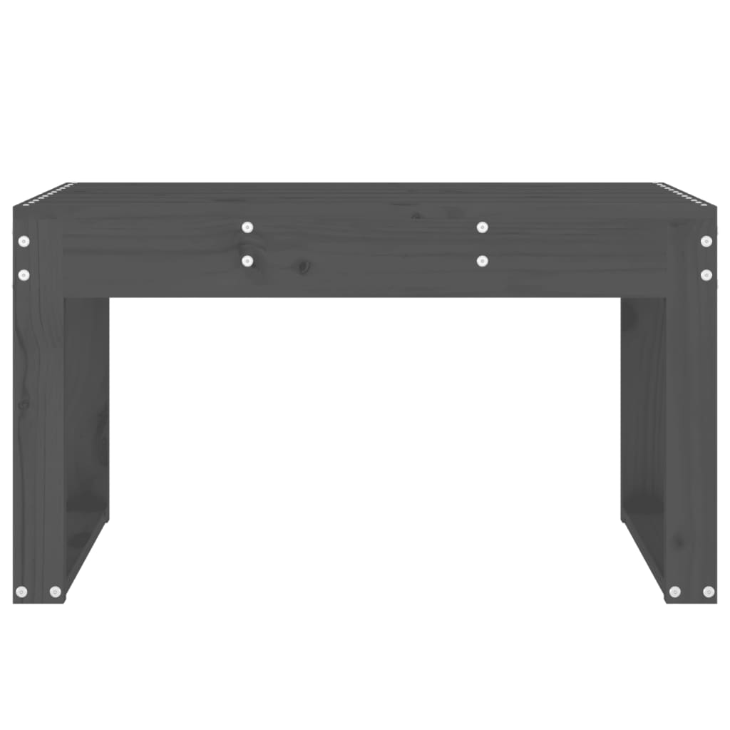 Havebænk massivt - fyrretræ grå, 80 x 38 x 45 cm, 1, x - number 3.