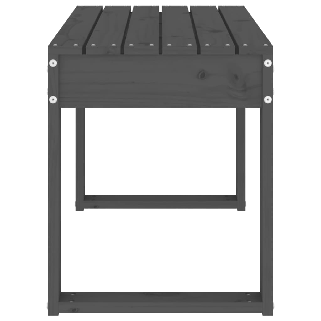 Havebænk massivt - fyrretræ grå, 80 x 38 x 45 cm, 1, x - number 4.