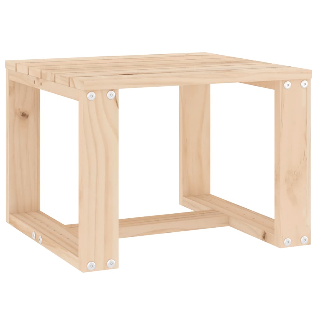 Havebord 40x38x28,5 cm massivt fyrretræ - fyrretræ naturlig, 1 - number 2.