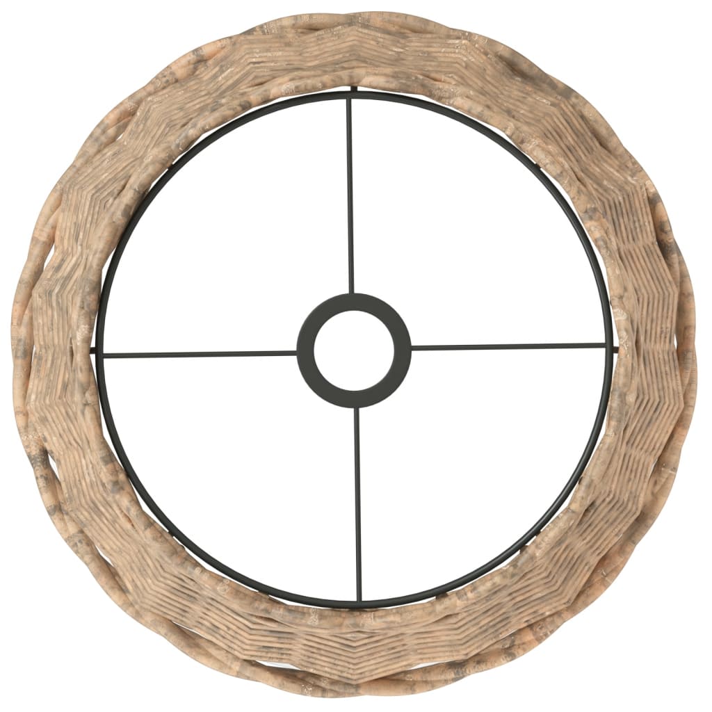 Lampshade for ceiling lamp wicker - brown, ø 38 x 23 cm - number 5.