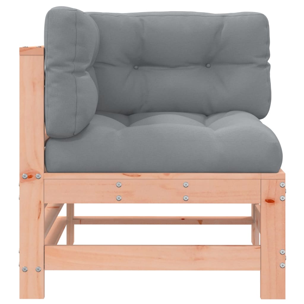 Hjørnemoduler til sofa 2 stk. med puter massiv douglasgran - naturlig douglasgran, 1, 2x hjørneseksjon - number 5.