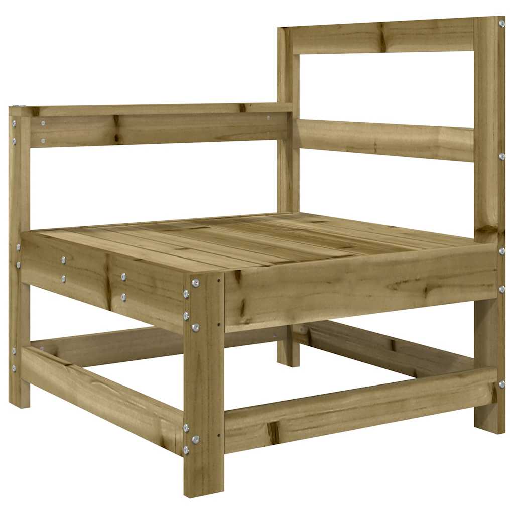 Hagestol med puter impregnert furu - number 4.