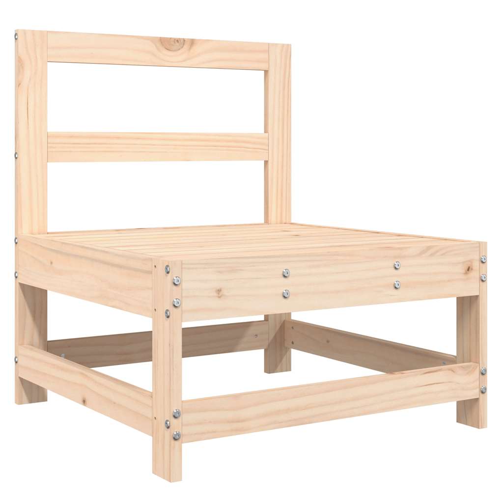 Središnji modul s jastucima puna borovina - bor prirodni, 1, središnji kauč - number 4.