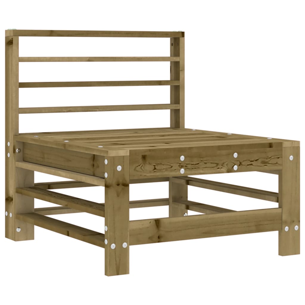 Moduł środkowy z poduszkami impregnowana sosna - brąz, 1, sofa środkowa - number 6.