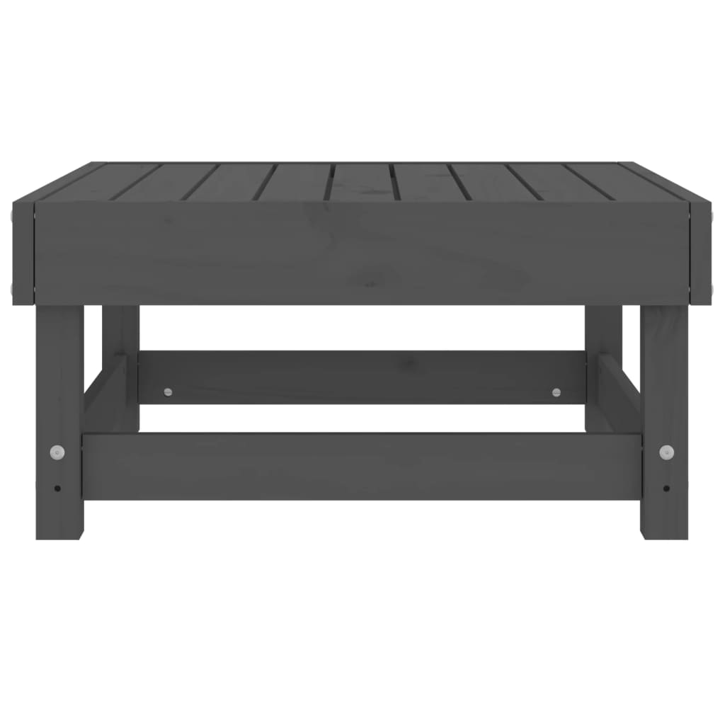 Haveskammel massivt - fyrretræ grå, 1, fodskammel - number 5.