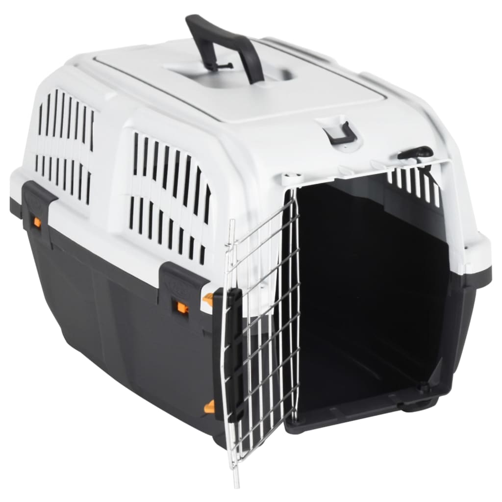 Cage de transport pour animaux de compagnie avec porte en métal 48x31,5x31cm polypropylène - number 2.