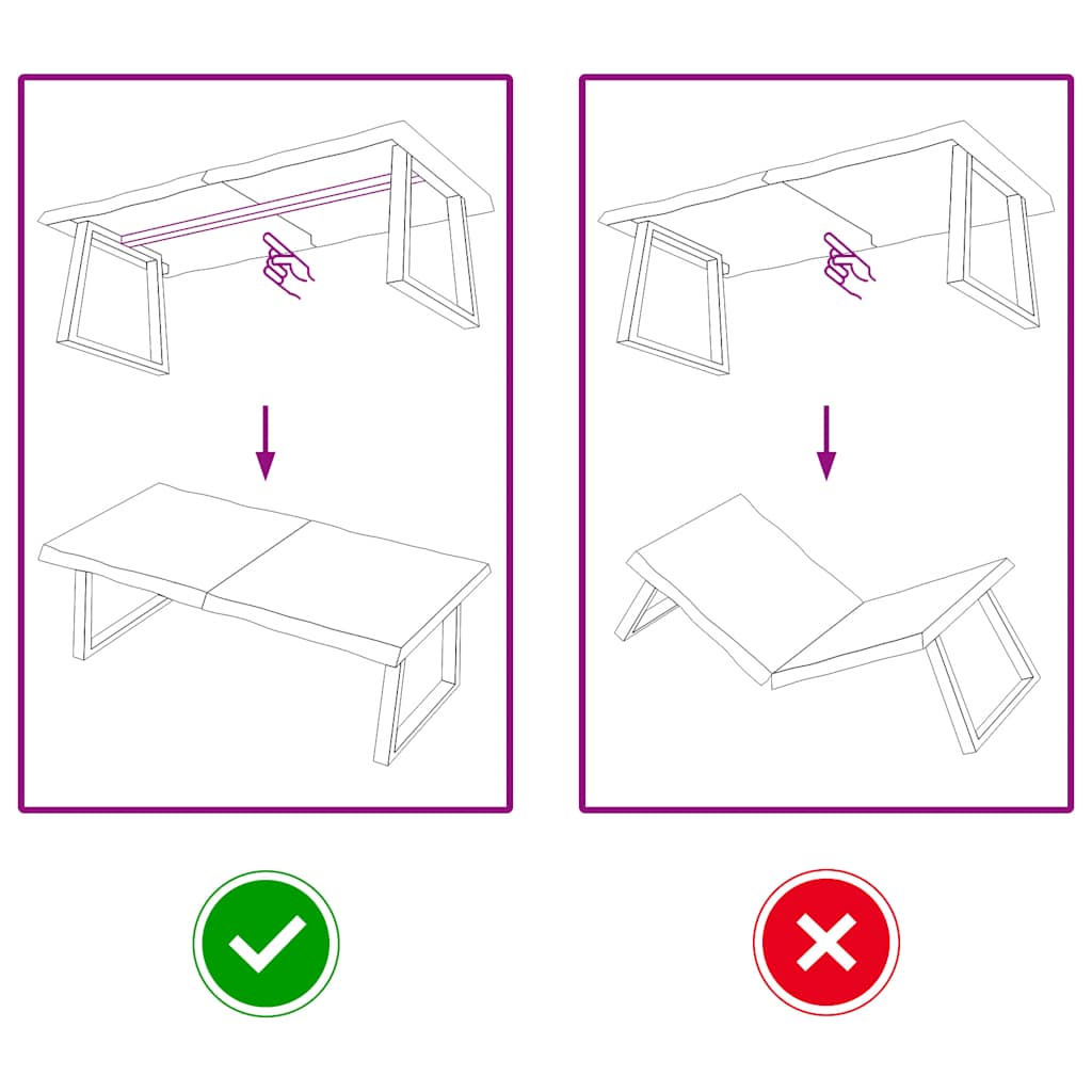 Bordplade 120x50x(2-6) cm naturlig kant behandlet træ - lysebrun, 120 x 50 x 6 cm, 1 - number 6.