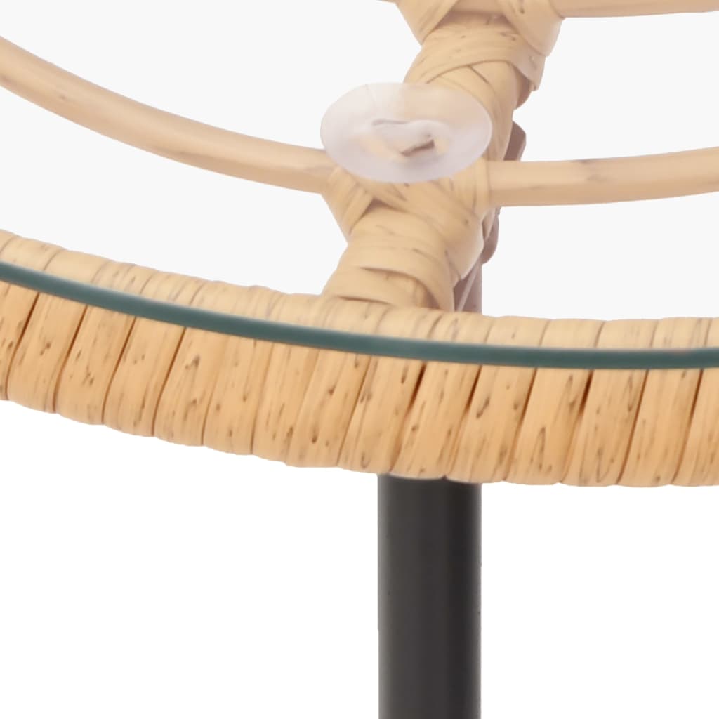 Vrtna blagovaonska stolna garnitura dijelovi od poliratana - smeđa, 5 - number 10.