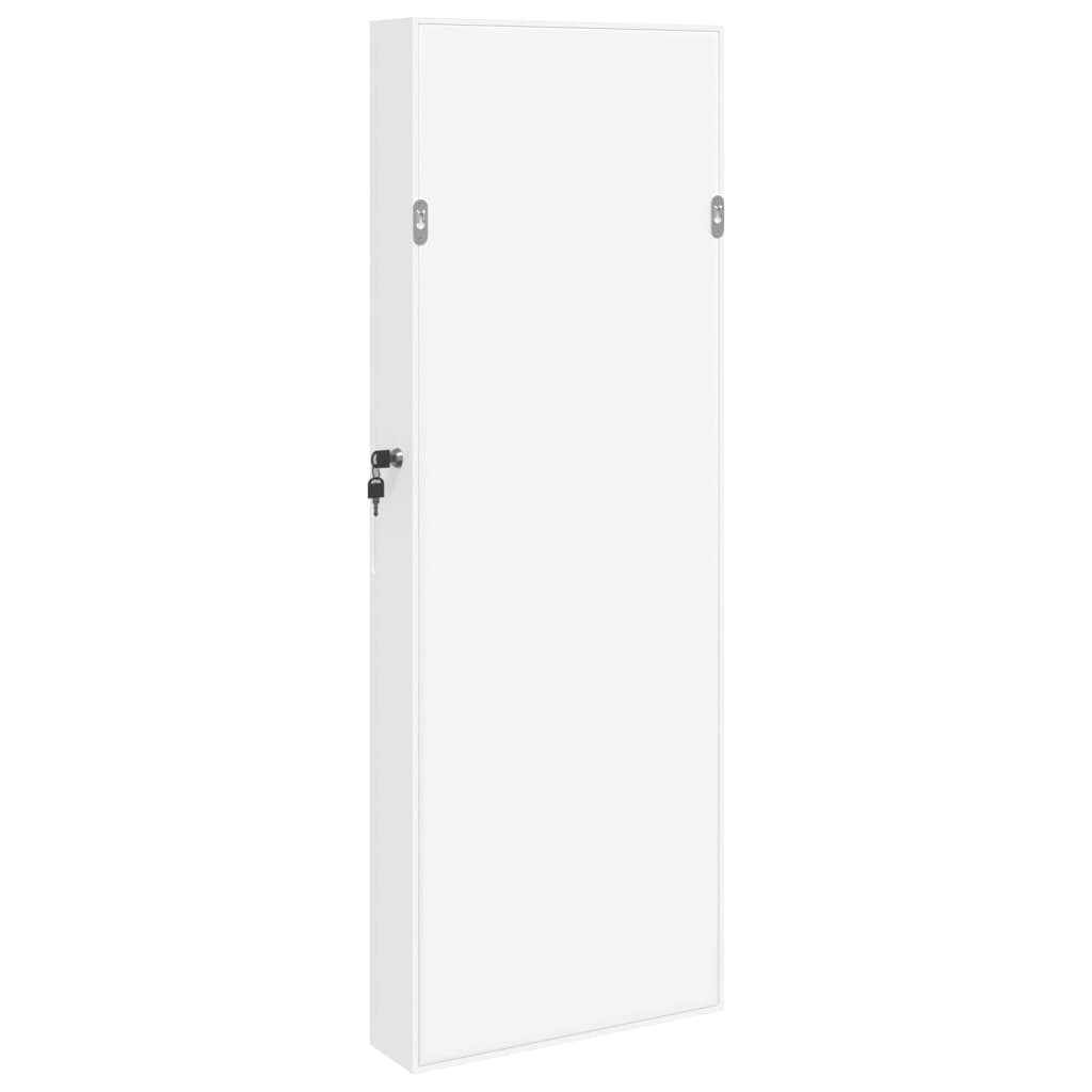 Armario joyero de pared con espejo 37,5x10x106 cm - blanco, 37,5 x 10 x 106 cm, 1 - number 7.