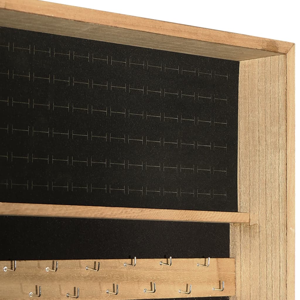 Fritstående spejlskab 42x38x152 cm - brun, 1 - number 8.