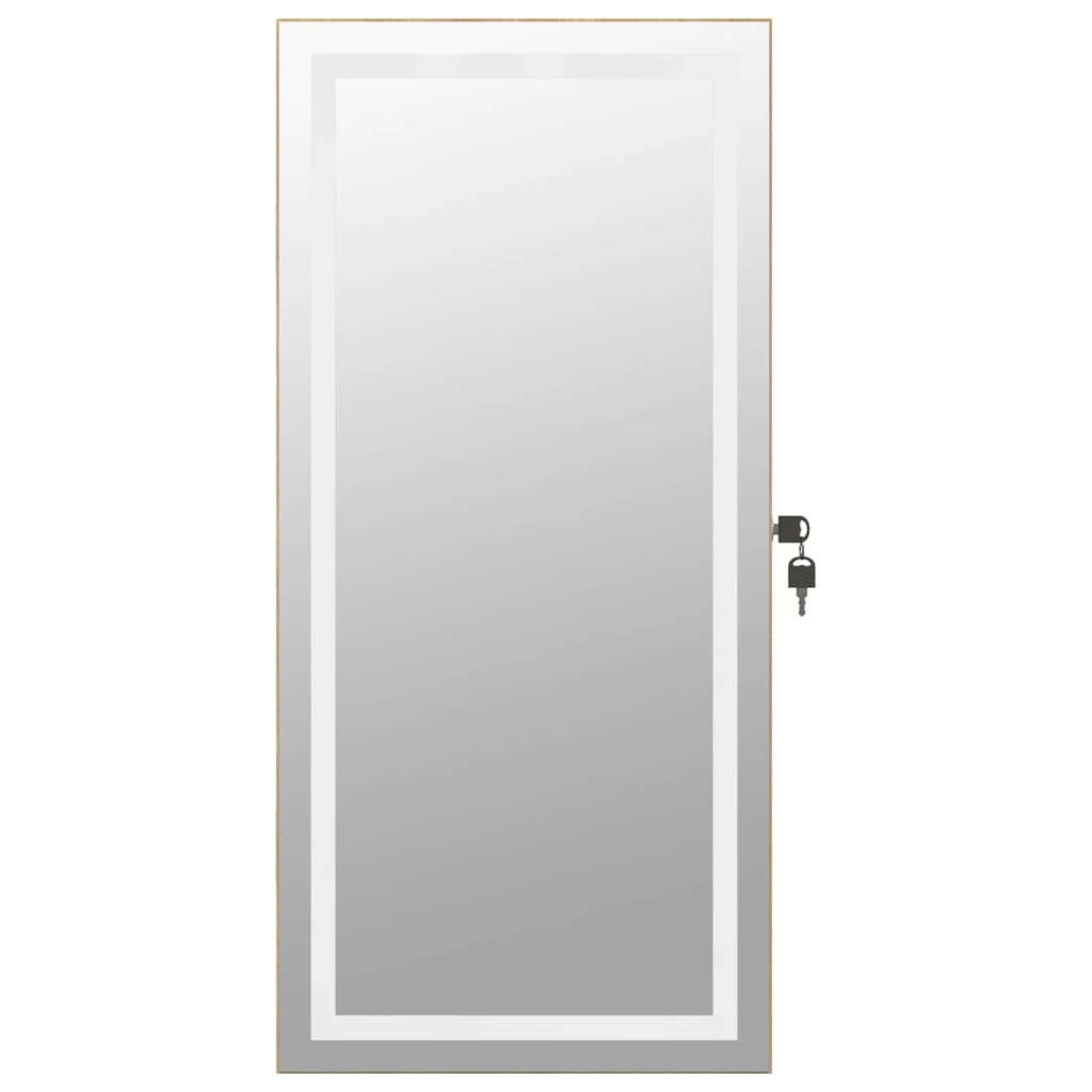 Armoire de toilette murale avec éclairage led - marron, 1 - number 5.