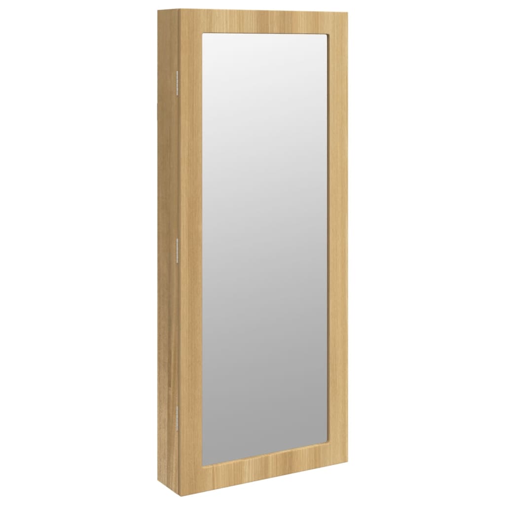 Wall-mounted mirror cabinet with led lights - brown, 1 - number 2.