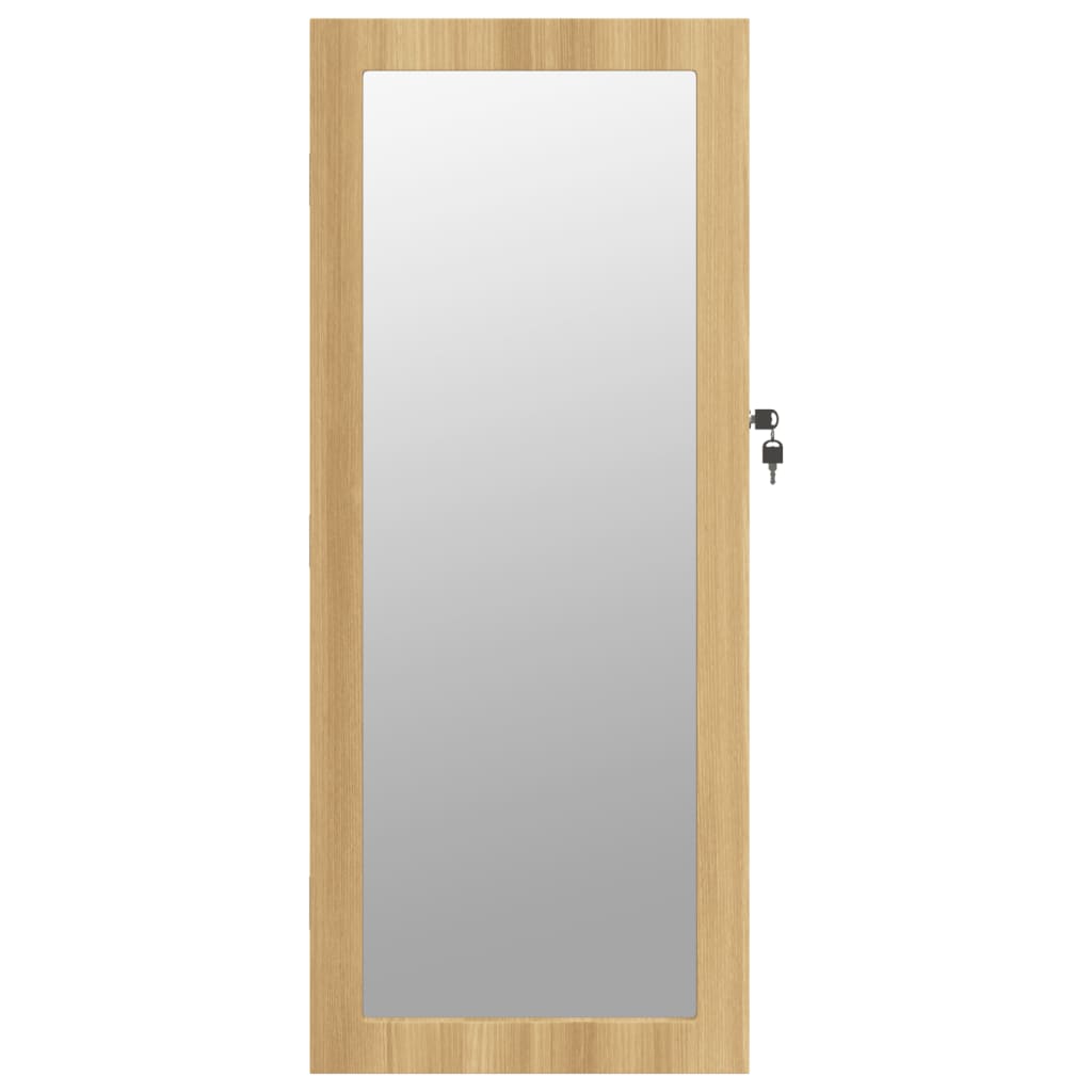 Wall-mounted mirror cabinet with led lights - brown, 1 - number 4.
