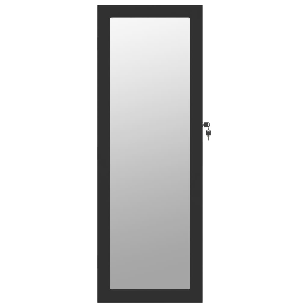 Wall-mounted mirror cabinet with led light - black, 1 - number 4.