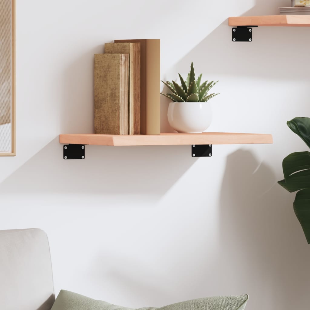 Vegghylle ubehandlet fast eik - naturlig farget, 40 x 20 x 2 cm, 1 - number 3.