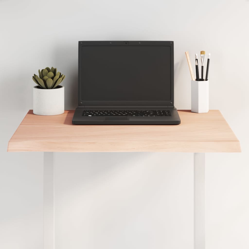 Blat stołu naturalna krawędź dąb nieobrobiony lite drewno - barwione naturalnie, 60 x 60 x 2 cm, 1 - number 1.