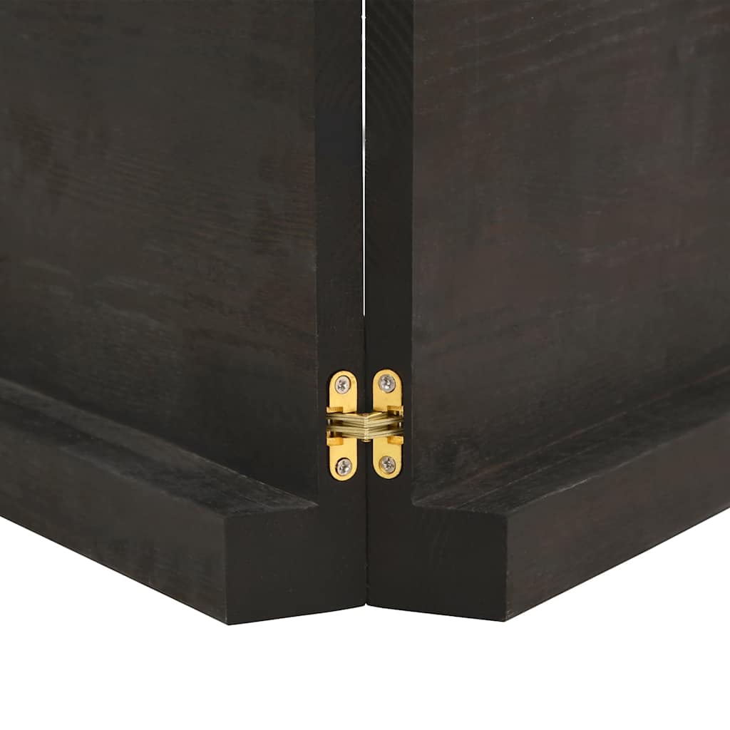 Półka ścienna 120x40x(2-6) cm dąb lity impregnowany - ciemny brąz, 120 x 40 x 6 cm, 1 - number 5.