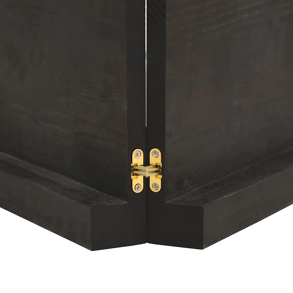 Półka ścienna 180x50x (2-6) cm traktowany stały dąb - ciemnobrązowy, 180 x 50 x 6 cm, 1, x - number 5.