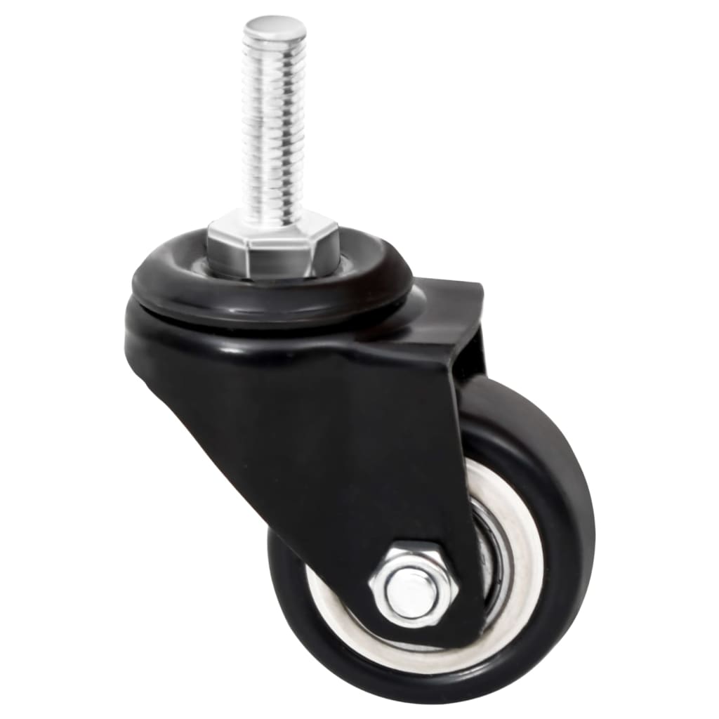 Wheels for plant box 4 pcs. 8x3.5x8 cm iron black - number 4.