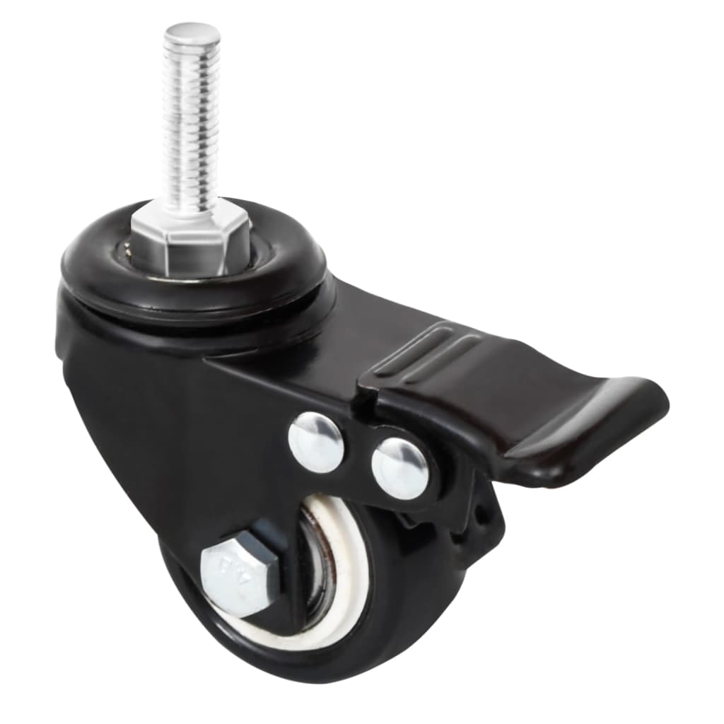 Wheels for plant box 4 pcs. 8x3.5x8 cm iron black - number 6.