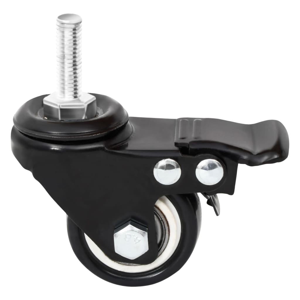 Wheels for plant box 4 pcs. 8x3.5x8 cm iron black - number 7.