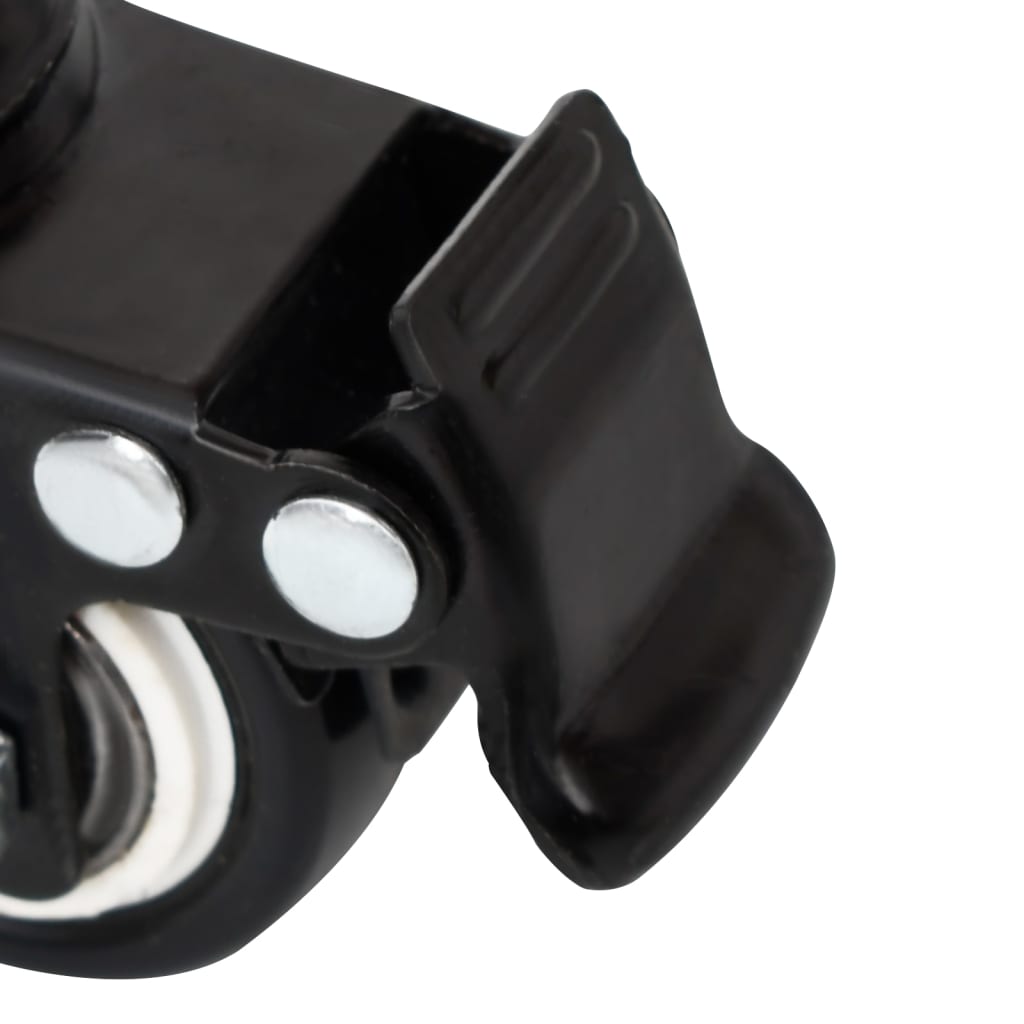 Wheels for plant box 4 pcs. 8x3.5x8 cm iron black - number 10.