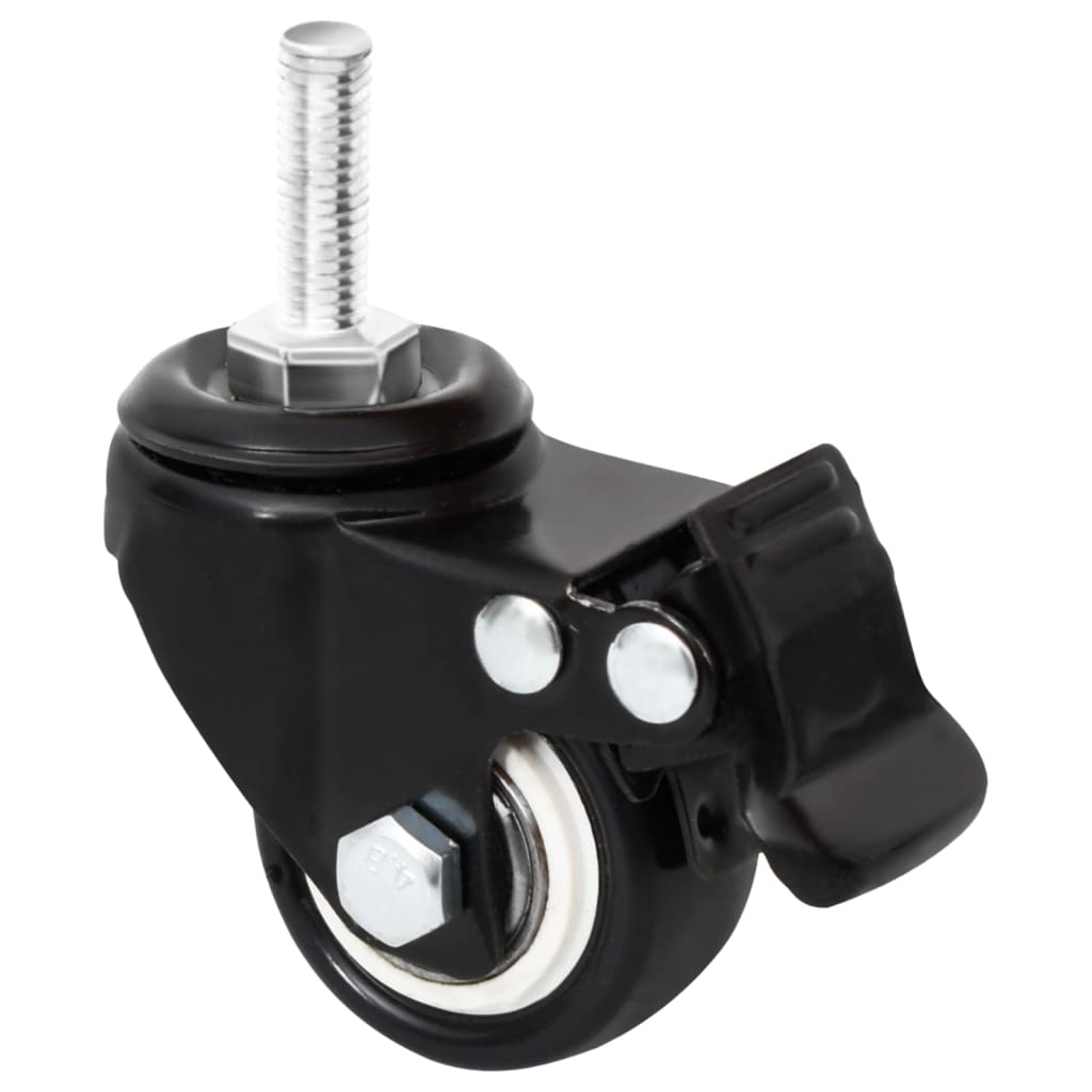 Wheels for plant box 4 pcs. 8x3.5x8 cm iron black - number 9.