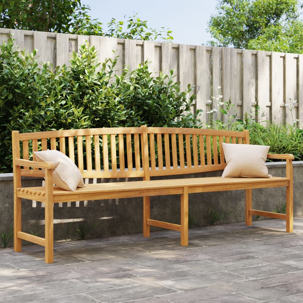 Havebænk 228x59,5x90 cm massivt teaktræ - number 1.