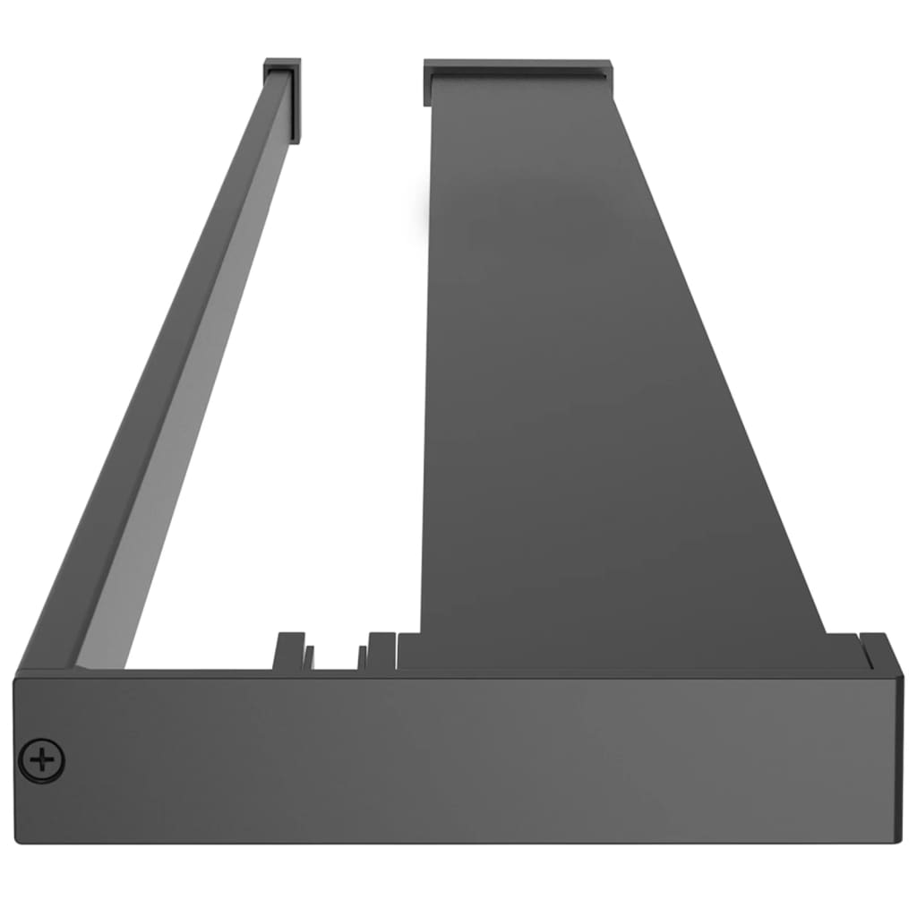 Brusevæg med hylde sikkerhedsglas og aluminium - sort, 90 x 195 cm, 2x2 gitter - number 10.