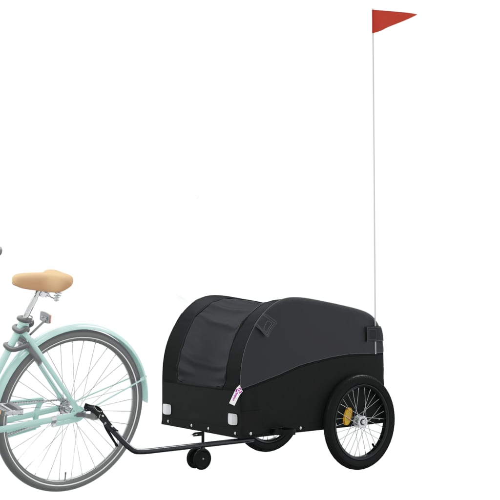 Cykelanhænger 45 kg jern - sort, 63 x 126 x 63 cm - number 3.