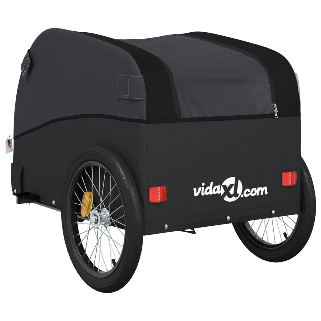 Cykelanhænger 45 kg jern - sort, 63 x 126 x 63 cm - number 8.