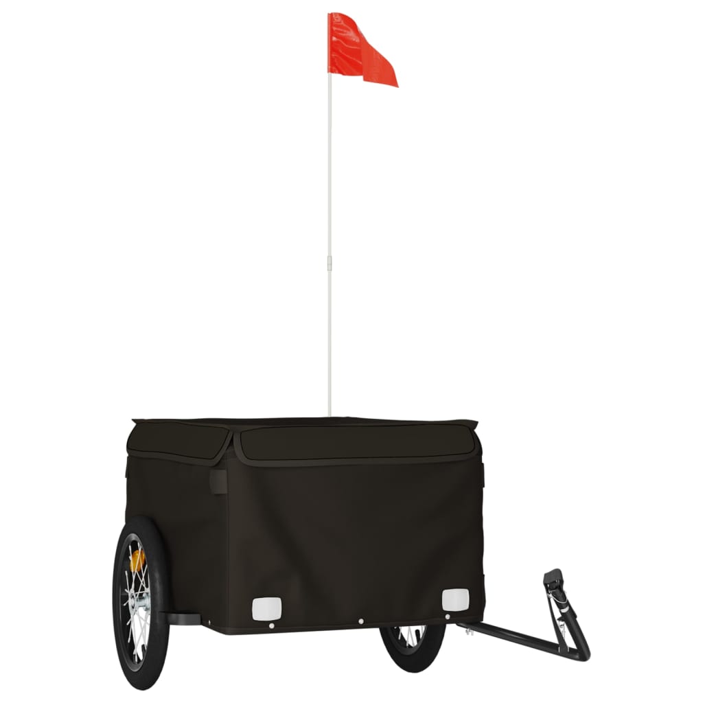 Cykelanhænger 45 kg jern - sort, 124 x 62.5 x 52 cm - number 2.