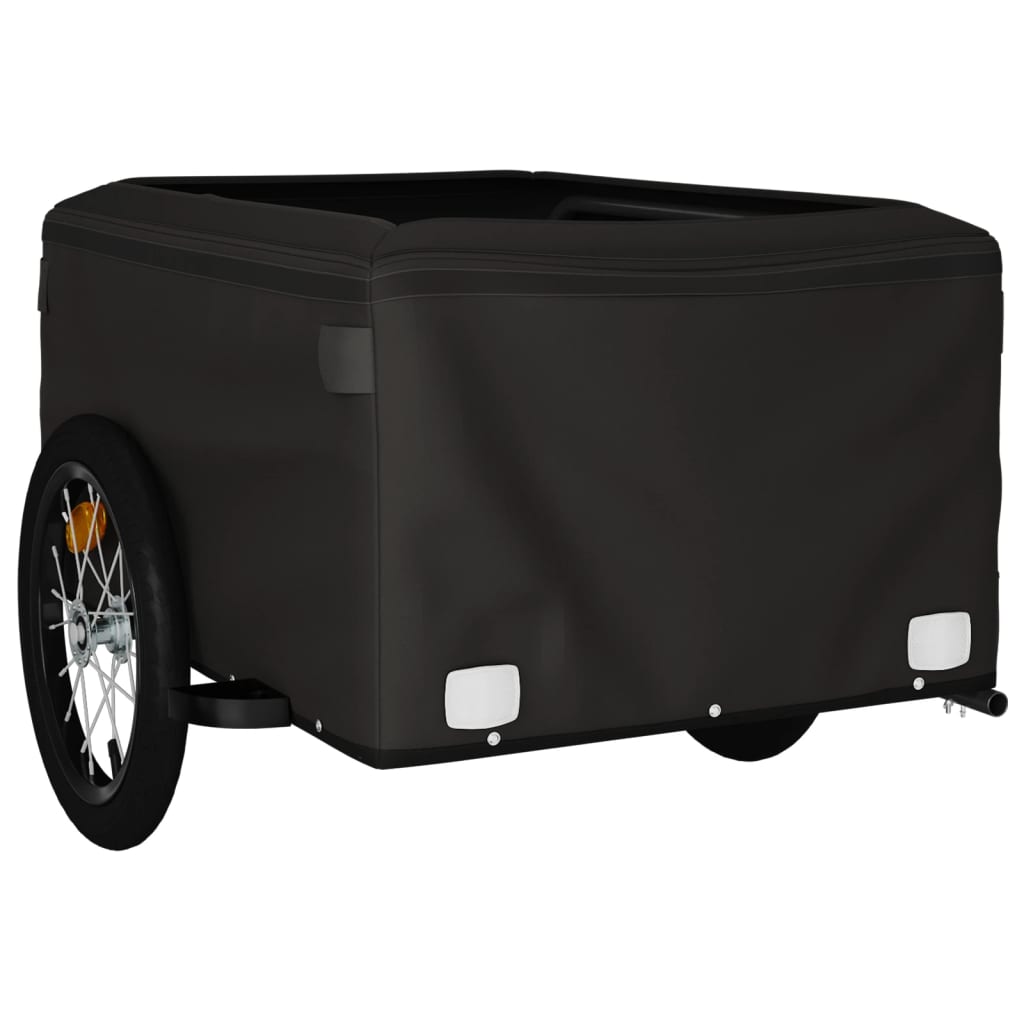 Cykelanhænger 45 kg jern - sort, 124 x 62.5 x 52 cm - number 4.