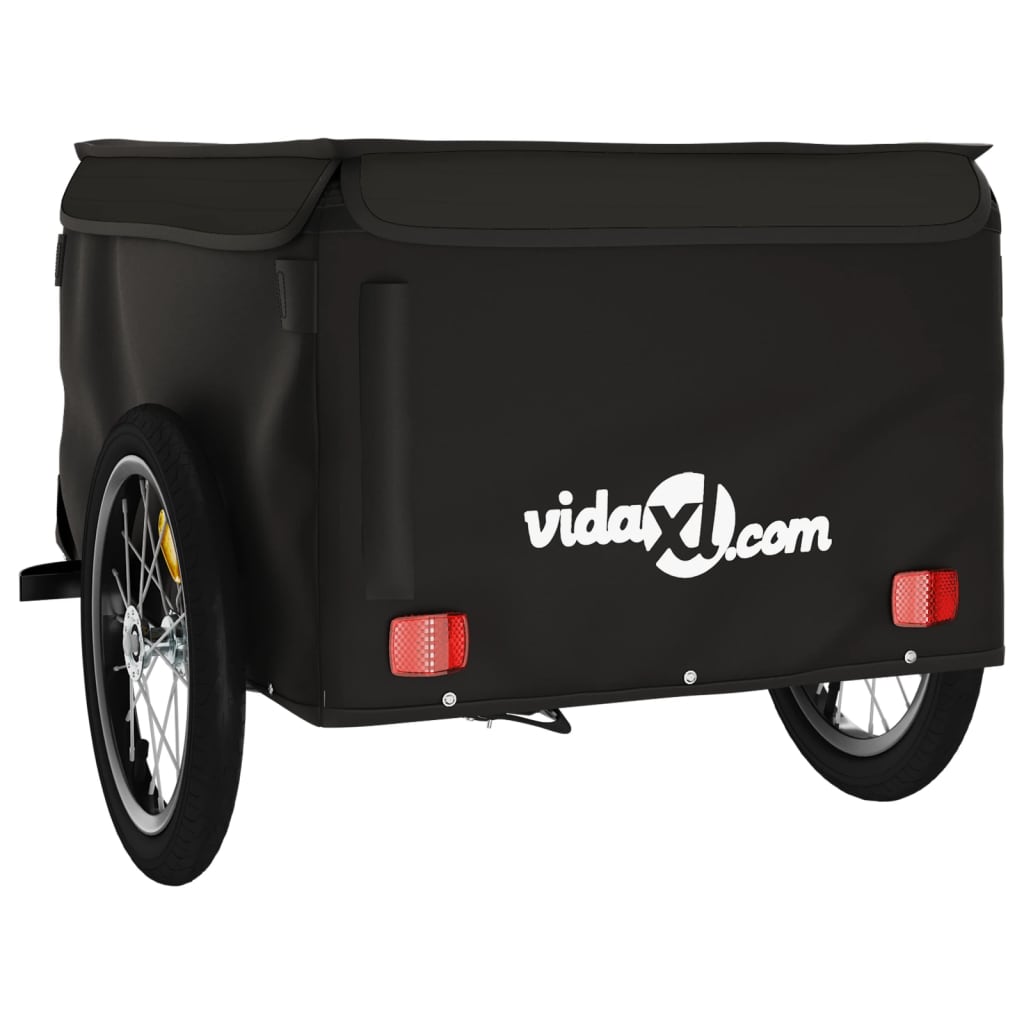 Cykelanhænger 45 kg jern - sort, 124 x 62.5 x 52 cm - number 7.