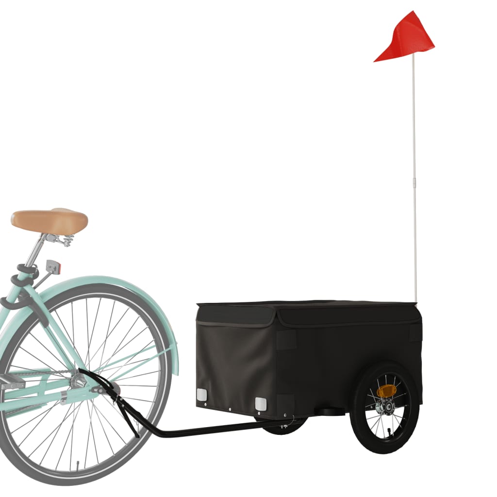 Cykelanhænger 30 kg jern - sort, 120 x 54 x 44 cm - number 3.