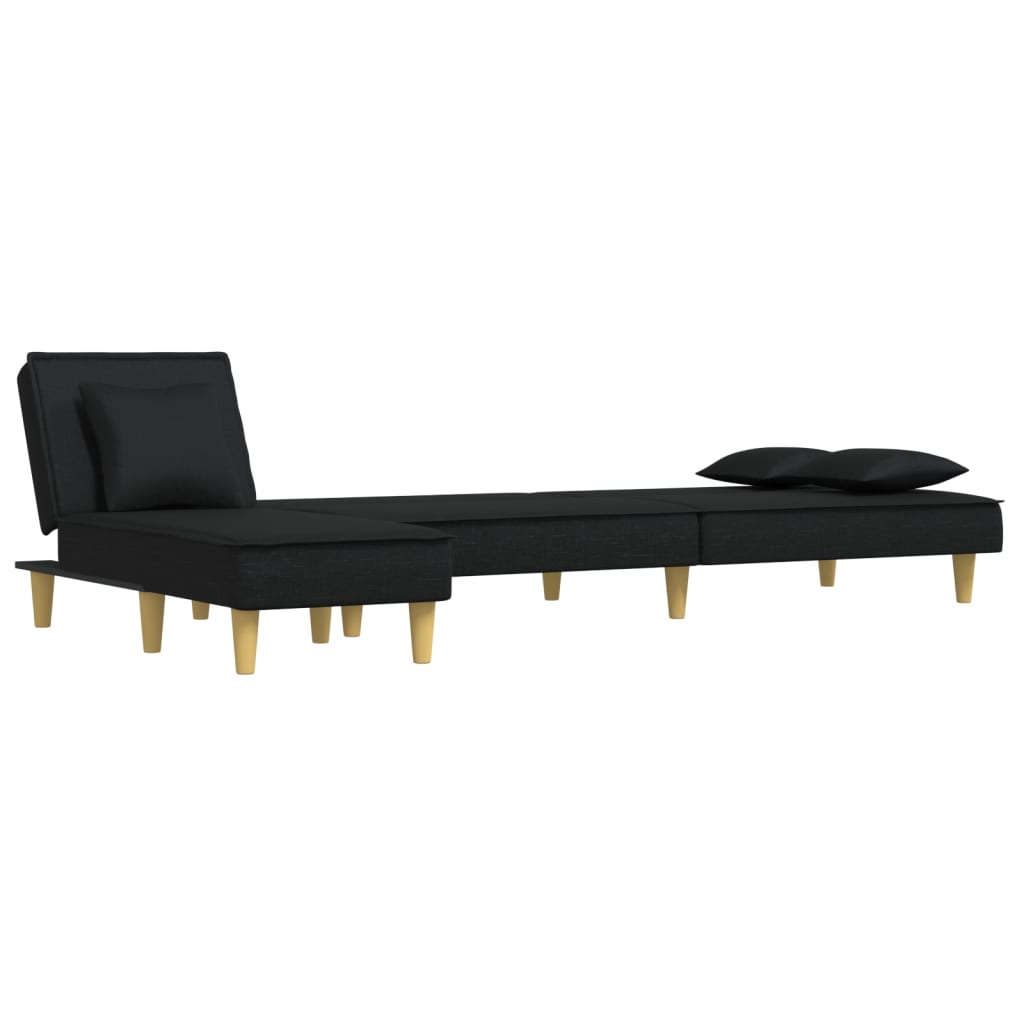 L-formet sovesofa 255x140x70 cm stoff - number 4.