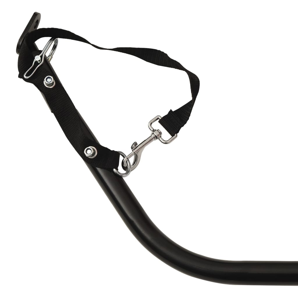 Cykelanhænger 30 kg jern sort og - rød, 122 x 53 x 53 cm - number 11.