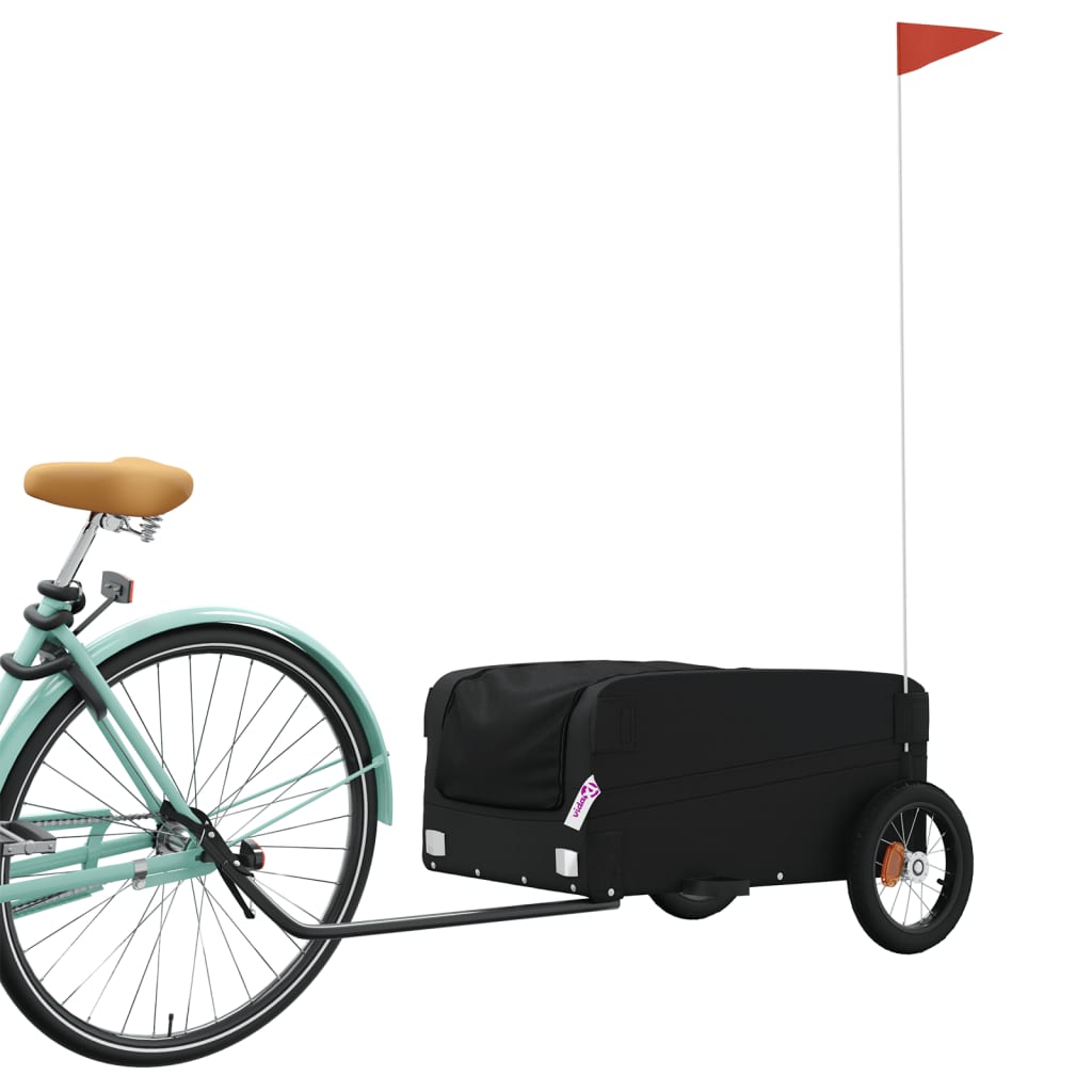Cykelanhænger 30 kg jern - sort, 122 x 52.5 x 42.5 cm - number 3.