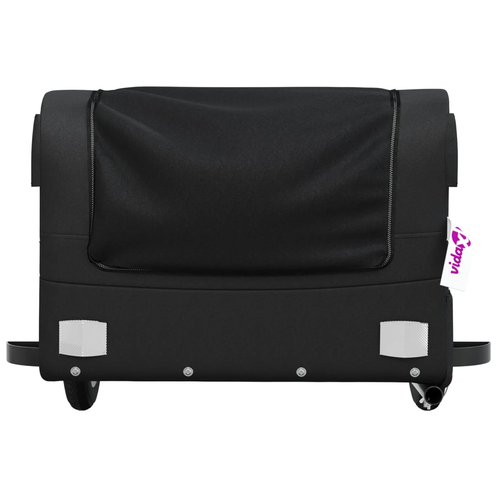 Cykelanhænger 30 kg jern - sort, 122 x 52.5 x 42.5 cm - number 6.